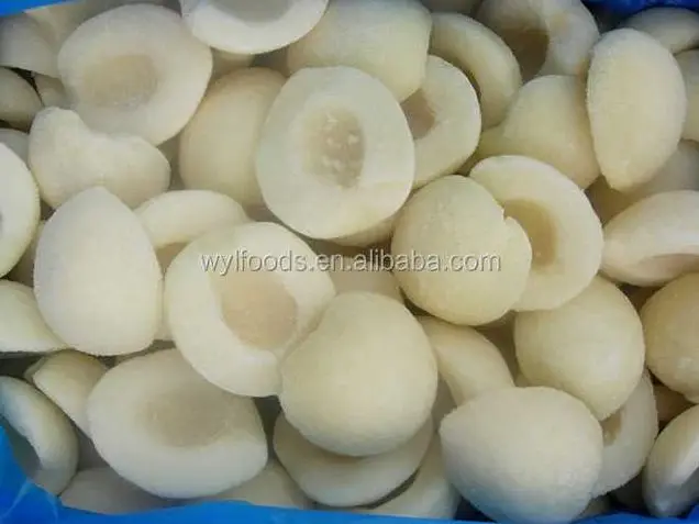 Best Sell 2023 new season White Peach halve Dices  Frozen fruits