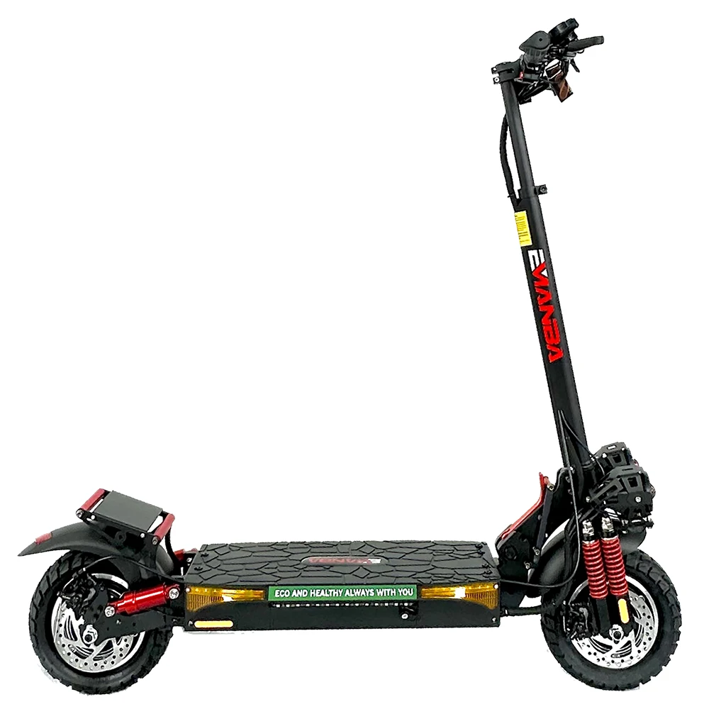 EU USA European Warehouse Adult E-Scooter with 1600W Dual Motors 18 AH Max Speed up to 50km/h Max Durance 60km Electric Scooter