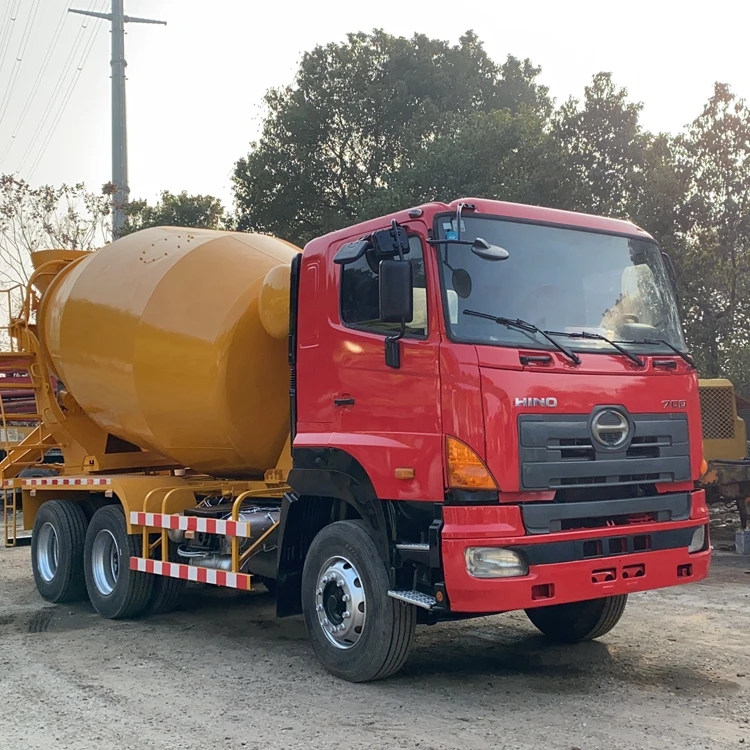 Cheap zoomlion hino used diesel trailer concrete mixer truck machine prices for sale in bangladesh