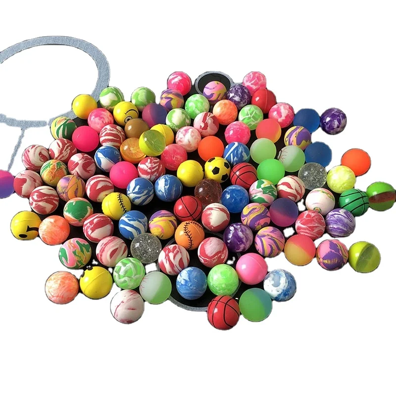 Manufacturer Cheap Custom 27 32 35 38 45 49mm Rubber Bouncy Balls Promotional Jumping High Bouncing Ball For Rubber Toy Balls