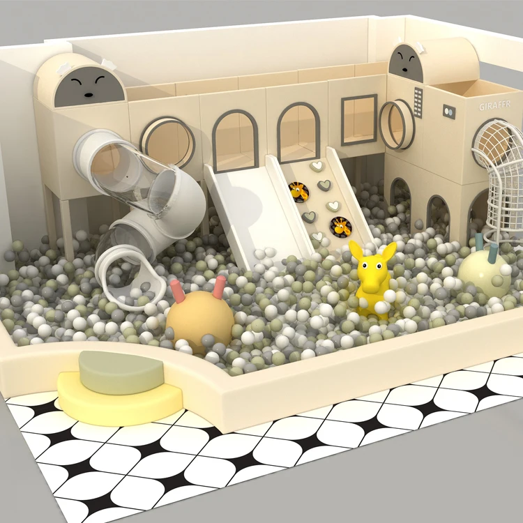 Soft Play Indoor playground Kids Amusement Equipment Slide Obstacles Bridge Popular in Stores Hotels Restaurants Children Room