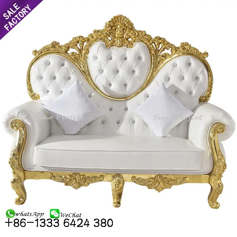 White queen king throne pedicure chair for wedding event