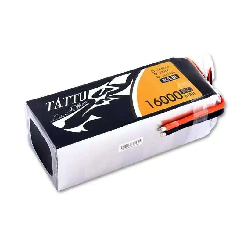 TATTU HV High voltage version 16000mAh 15C 22.8V 6S1P Lipo Battery for rc drone helicopter