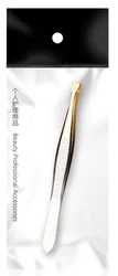 Lower MOQ  Fast Customized  Smart Private Label Silver  Gold Eyebrow  Tweezers