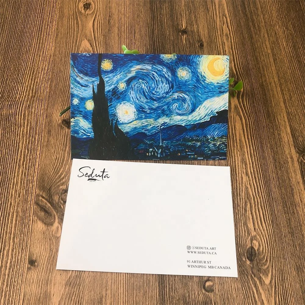 Изготовленные на заказ рекламные открытки aquaрель без рисунка с собственным дизайном