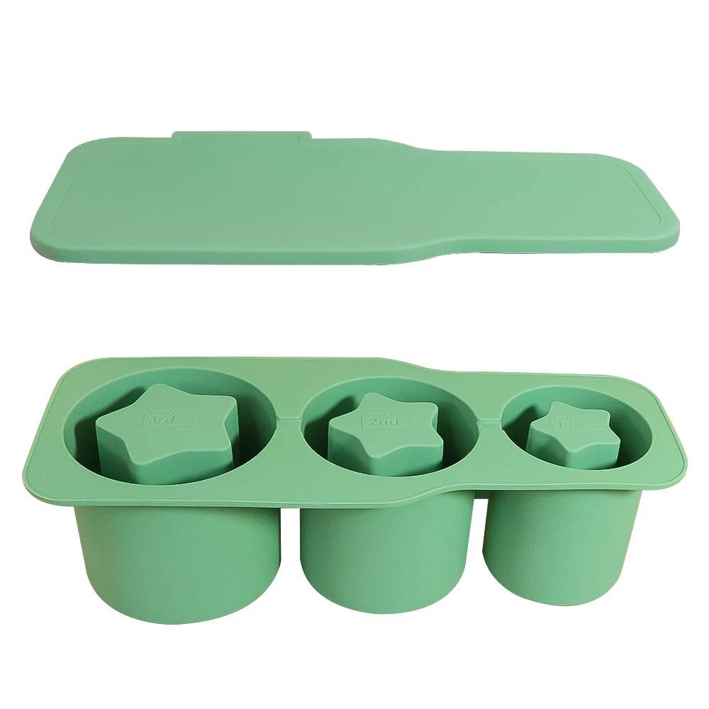 Reusable Hollow CylinderSilicone Ice Tray Mold Big Ice Cube Maker Mold For 20-40oz Tumbler Beer Cup Accessories