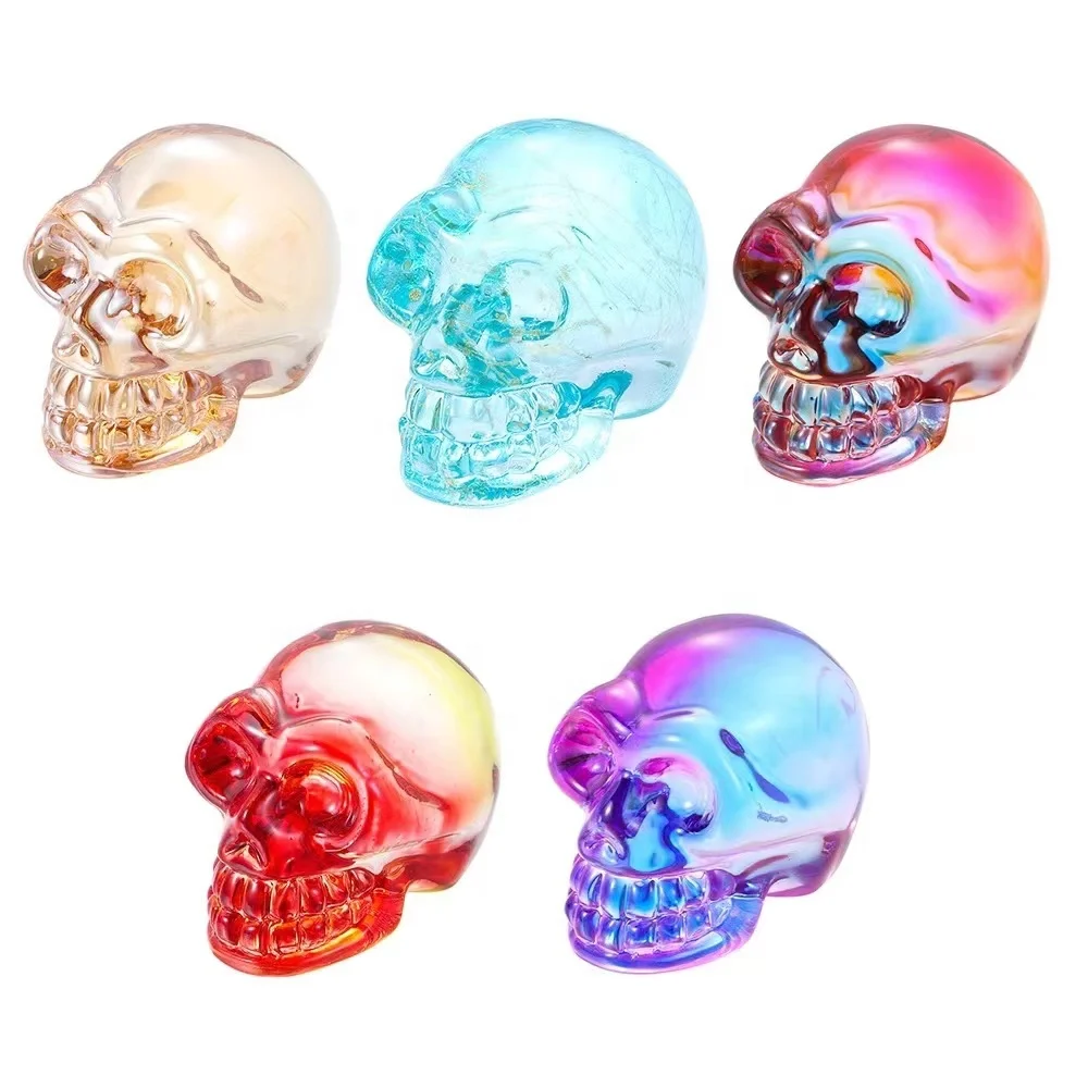wholesale Hot Sell 20mm Electroplate Crystal Mini Skulls For Home Decoration