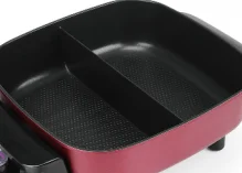 30cm non-stick coating hotpot electric skillet 12 inch electric deep skillet home electric skillet with glass vented lid