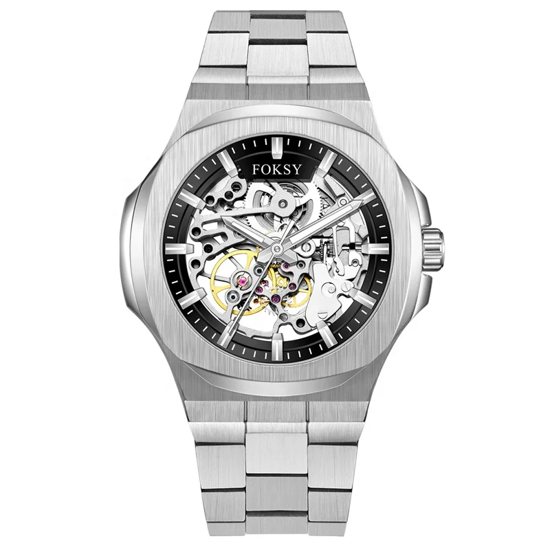 Luxury New Stainless Steel Seagull Automatic Skeleton Men Are Water Resistant Watch In Fashion