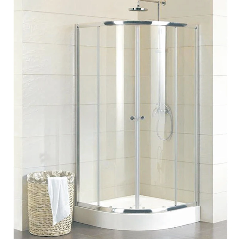 SE-SA807-442 Bathroom Showers Complete Sliding Glass Shower Doors Frameless Tempered Glass Shower Room