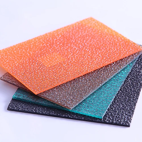 Clear Blue 4mm 8mm 16mm Sun Sheets PC Polycarbonate Embossed Sheets For Greenhouse