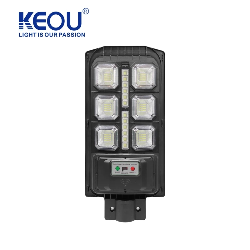 KEOU Smart work mode remote control waterproof  ip65 100W solar street light for square