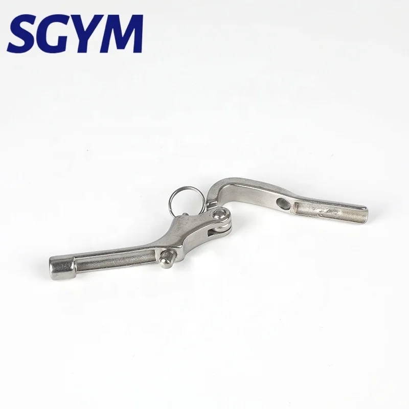 SS316 Marine Boat Cable Quick Release Safety Shackle pin Thread Pelican Hook 6mm