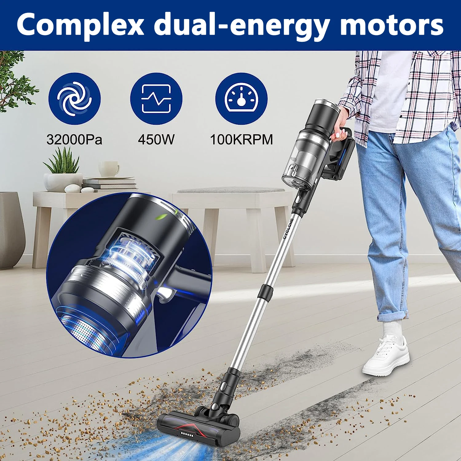 Factory Oem Rechargeable Portable Wireless Home Use Hand-held Cordless Intelligent Brushless Vacuum Cleaner
