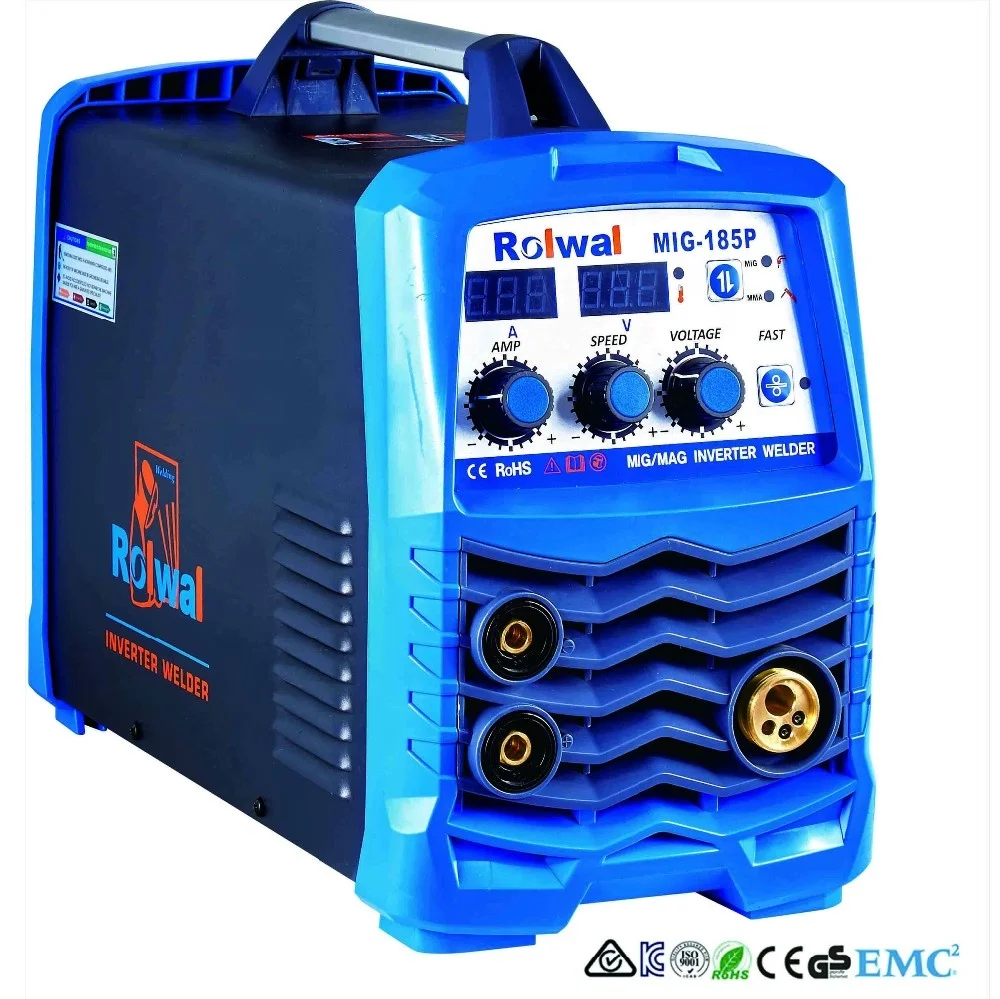 Factory Price Gas Shielded MIG-185P MIG/MAG/MMA Inverter Welder MIG Maquinas De Soldar