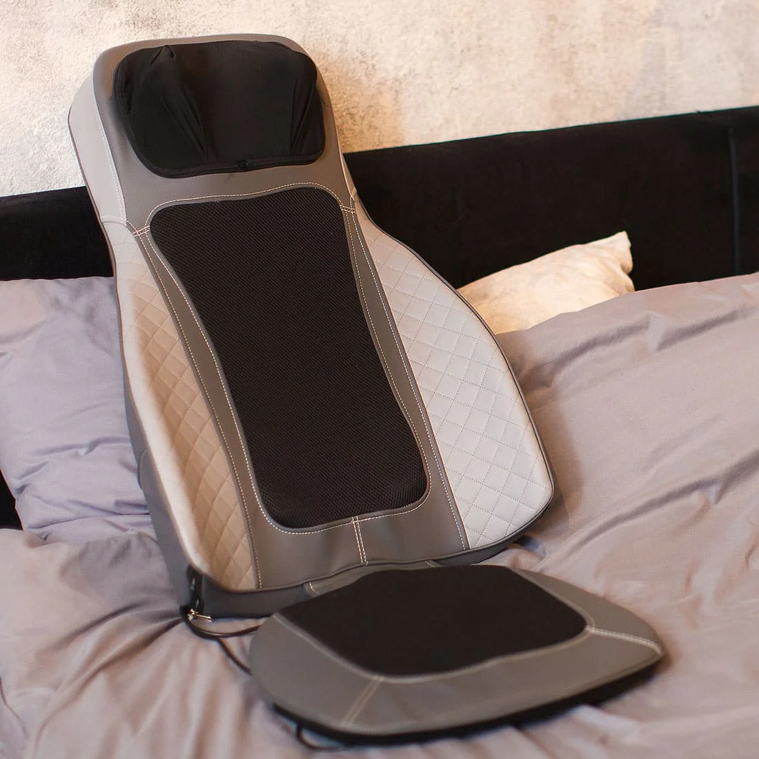 Whole Vibration Car Seat Massage Cushion with Heating Function for Car Home Office Use, Full Body Massage Mat