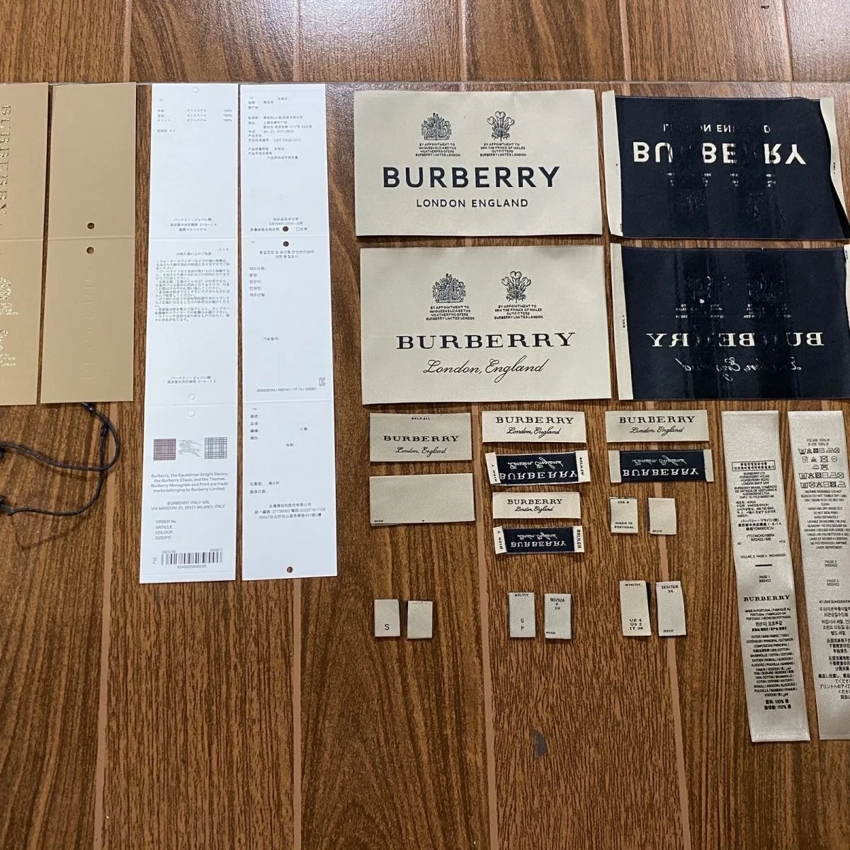 Woven label brand logo Bur Custom Logo Polyester and cotton Garment Woven Label Patch Sew on Clothing Washable Main Labels