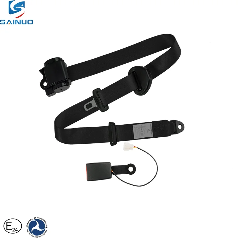 Volvo & Accord Auto Car Safety Belt with Retractable 3-Point Steel & Polyester Electrical Auto Car Buckle Seatbelt