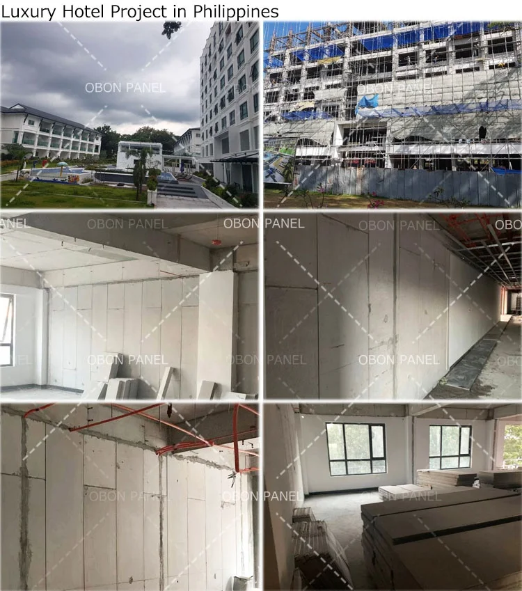 OBON Lightweight Precast Concrete Panel Eps Cement Sandwich Board for Prefabricated House