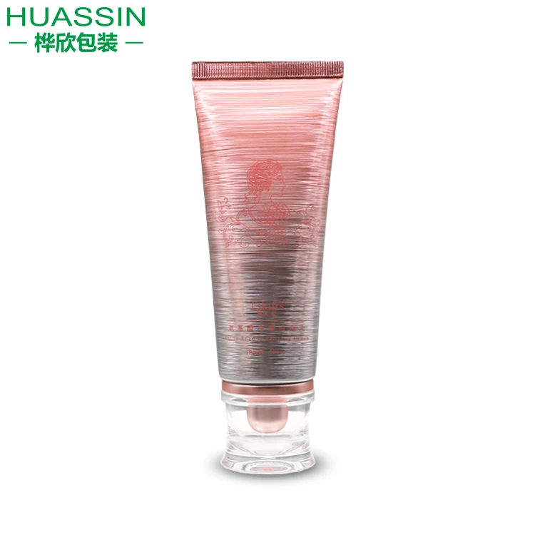 Пустой пластиковый контейнер 100 мл, Мягкая косметическая упаковочная трубка, тюбик для мытья лица с акриловым покрытием