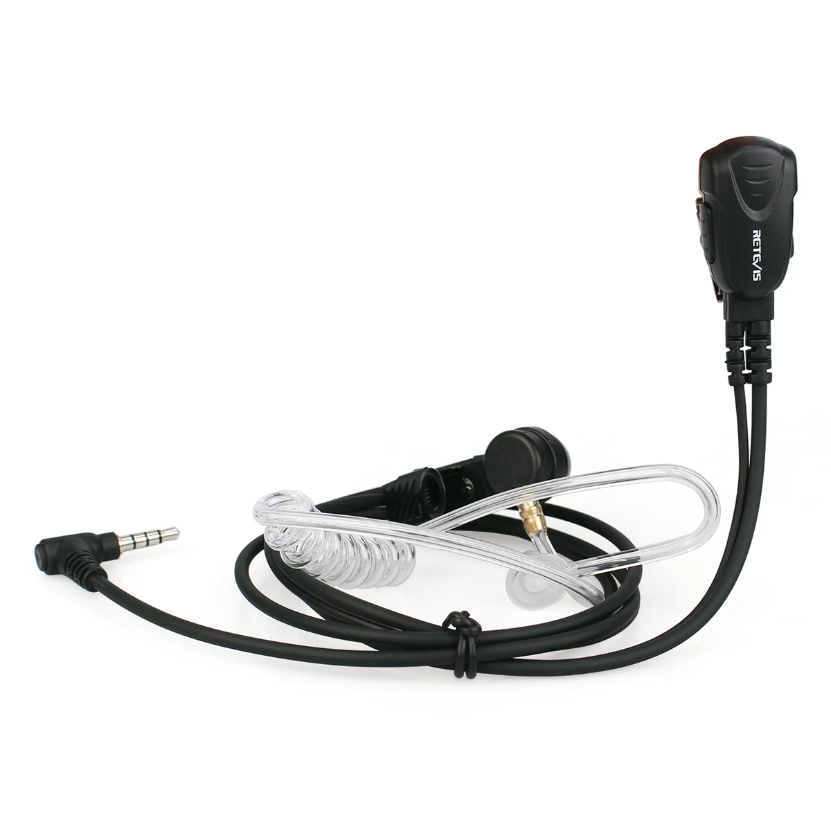 3.5mm 1-Pin Acoustic Earpiece Mic PTT Headset for YAESU VERTEX