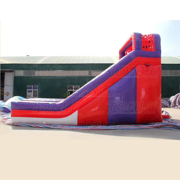 Двойная полоса надувной с сухой горкой для продажи