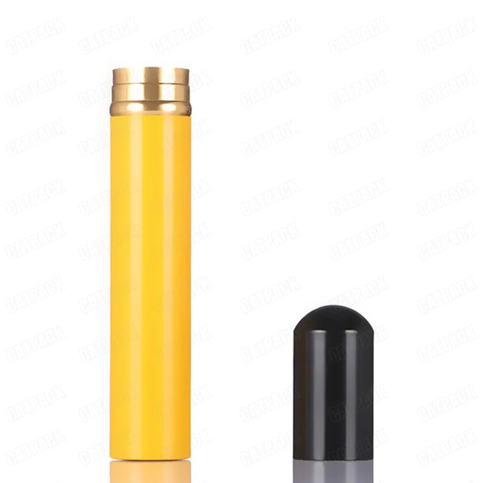 Portable Lining Cedar Wood Metal Siglo Vi Cigar Travel Humidor Tubes