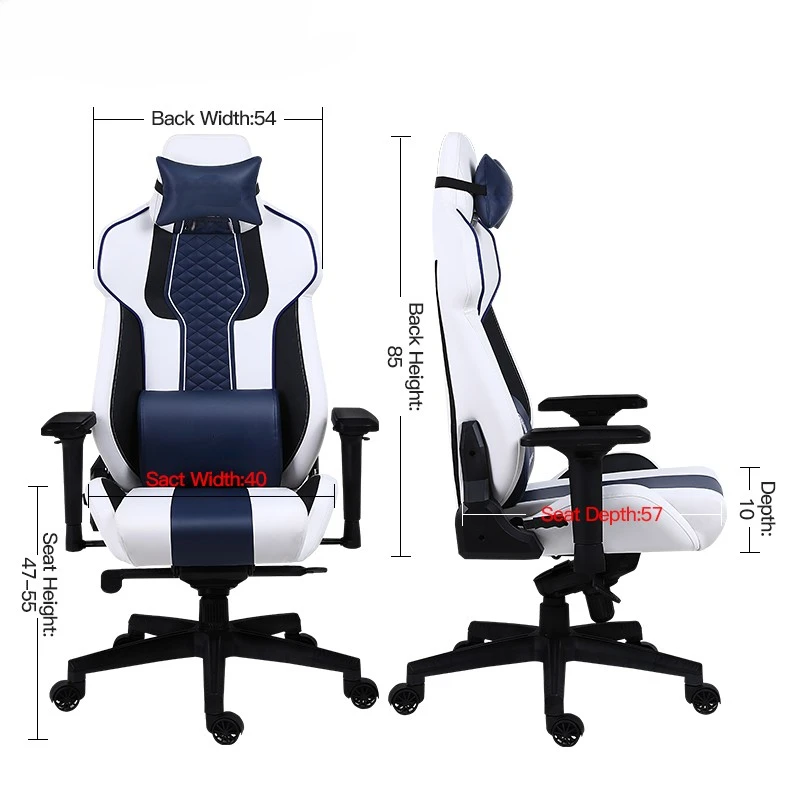 Factory Wholesale Swivel Game Chair Height Adjustable Revolving Leather Office Chair With Massage And Big Seat Gaming Chair