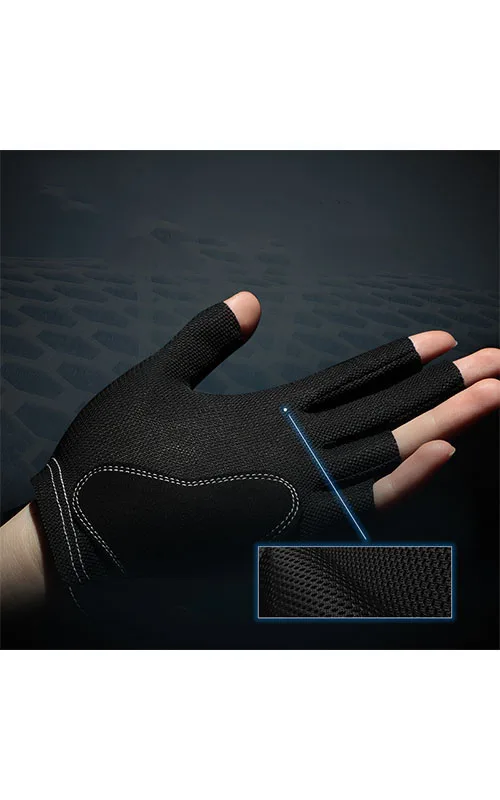 Billiard gloves Snooker open finger touch screen Breathable anti-slip wear comfortable anti-slip lightweight gloves single