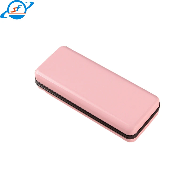 xinhe SF 2024 new glasses case White aluminum magnetic metal optical sunglasses case