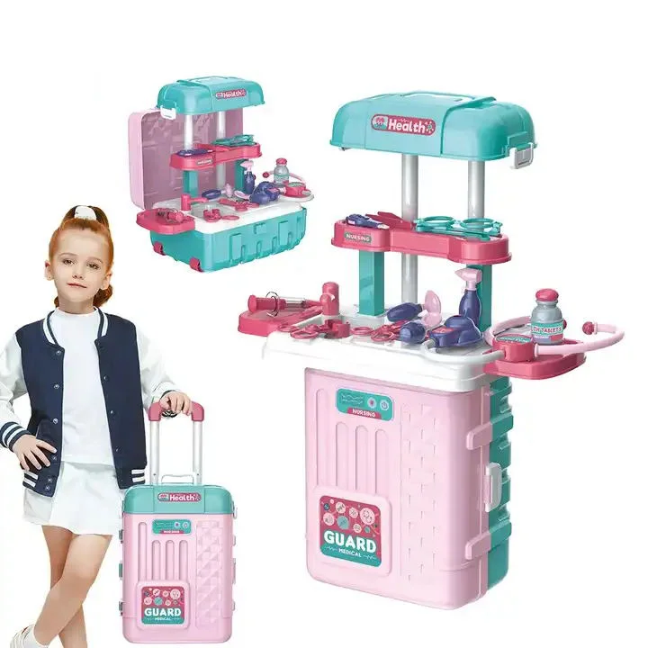 3IN1 Pretend Play Girls Doctor Trolley Play Set Doctors Kit Toys Doctor Toys For Girl