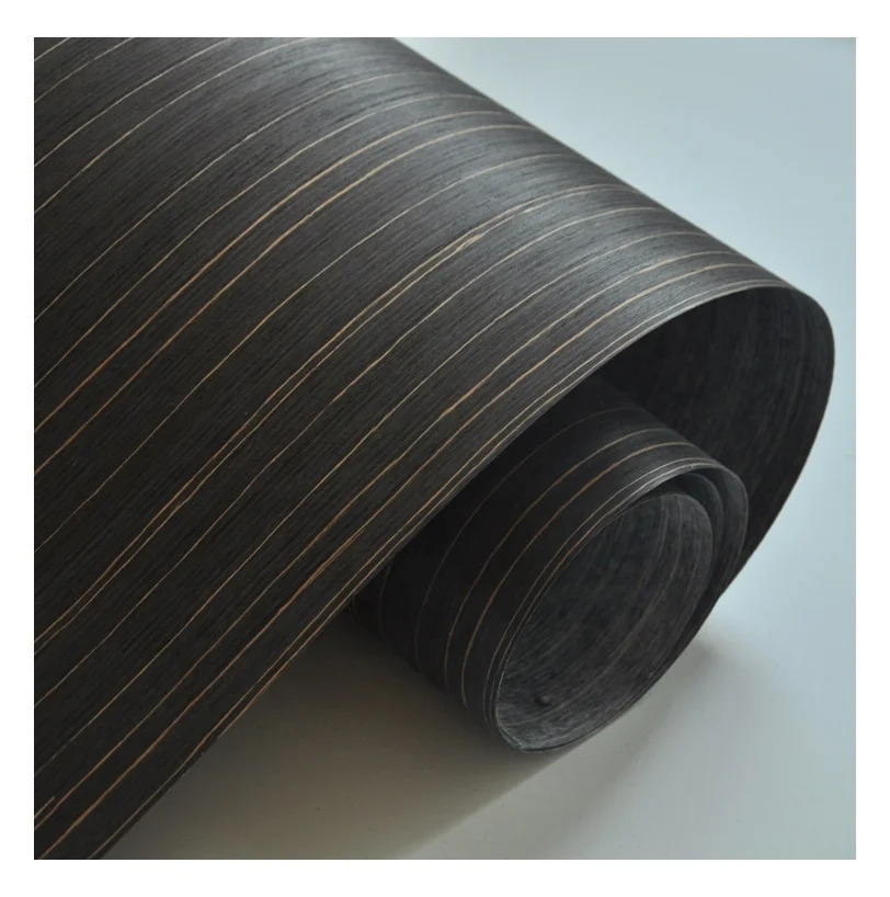 Engineered Veneer Black Walnut Reconstituted Veneers Recon Wood Veneer For Furniture Door Skin