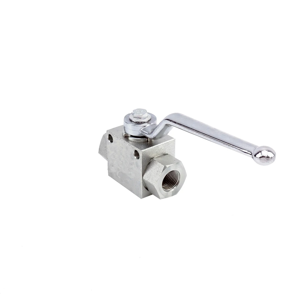 two ways female threaded stainless steel hydraulic VH2V-G3/8 high pressure ball valve 3/8inch dn06