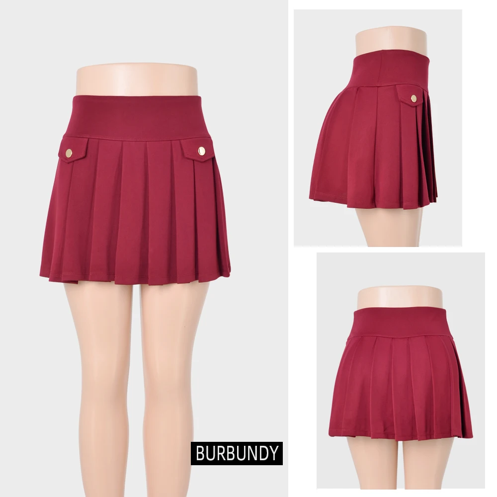 YINUO OEM модные и сексуальные плиссированные шорты юбка подходит для спортивных покупок Досуг Фитнес плиссированная