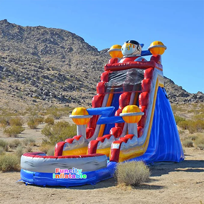 Cheap small hot selling inflatable tropical coconut tree inflatable water slide for kids adults