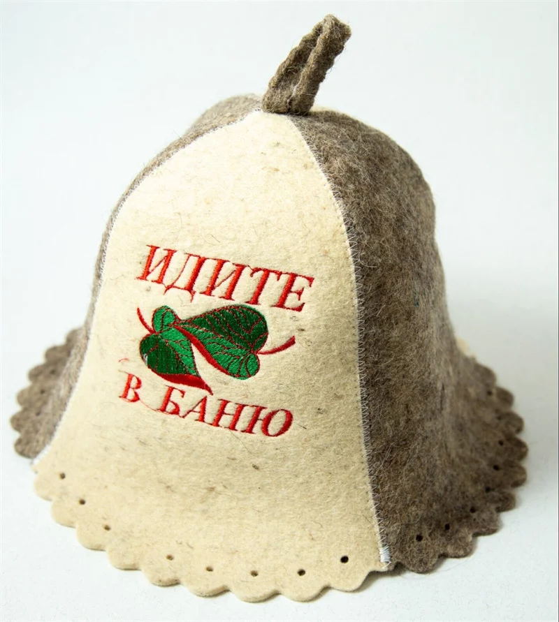 sauna hat viking russian  for men bath sauna hat for man 100% wool felt sauna hat 100% wool felt