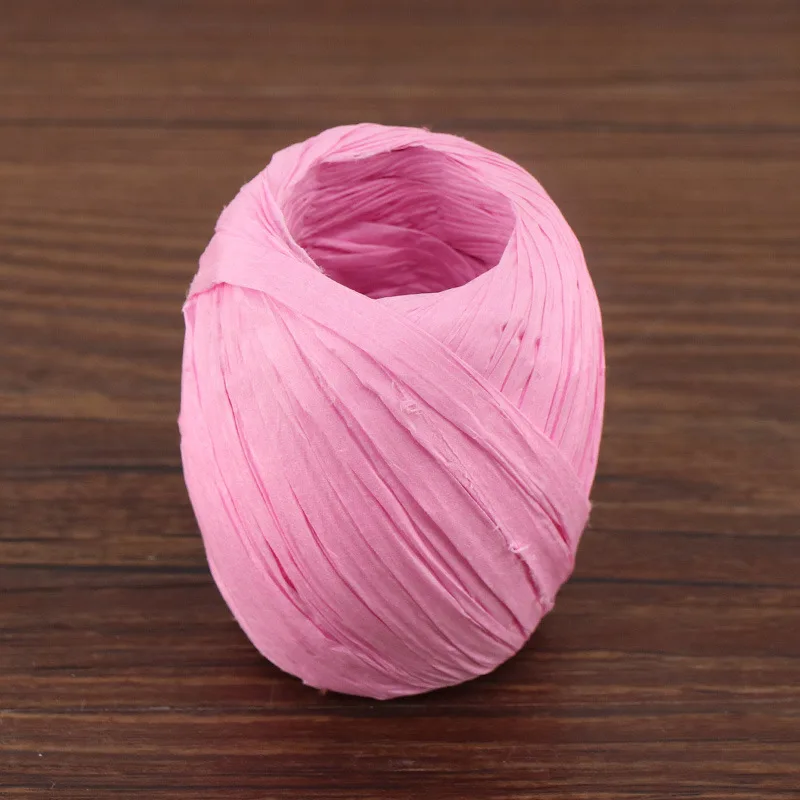 Red raffia paper rope football omelet paper roll