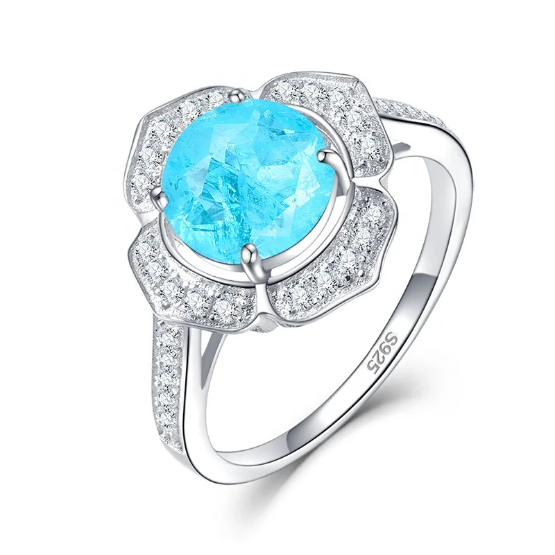 Diaspore Sultanite Gemstone Rings for Women Real 925 Sterling Silver Emerald Cutting Engagement Promise Fine Jewelry