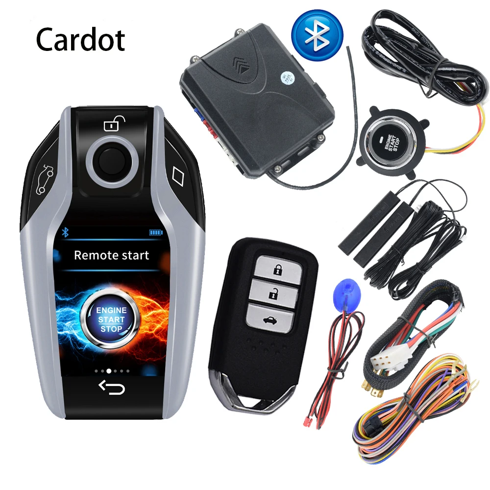 Cardot дистанционный стартер двигателя кнопка запуска стоп Система бесключевого доступа Автомобильный ключ автосигнализации