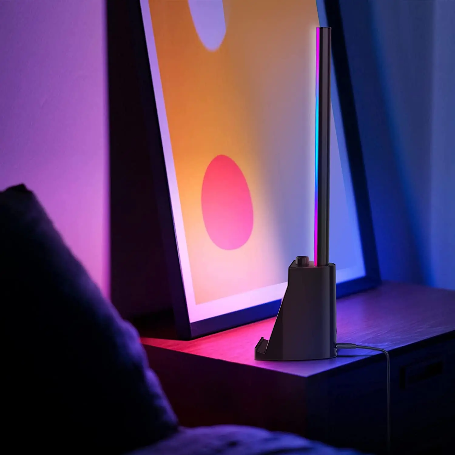 Настольная Светодиодная лампа RGB Новое поступление лидер продаж напольная TDL-8193 для отеля красочное приложение с дистанционным управлением проводная настроения