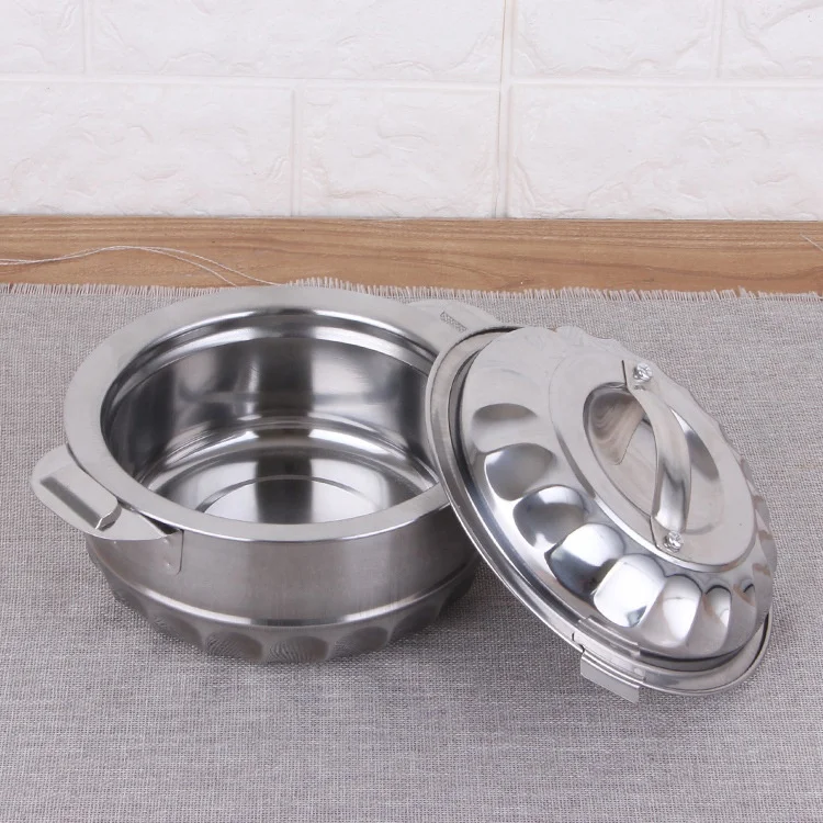 Hot sale  Stainless Steel cookware sets Insulated Casserole Africa Hot Pot 3pcs set / 4pcs set fresh pot  for Food Serving