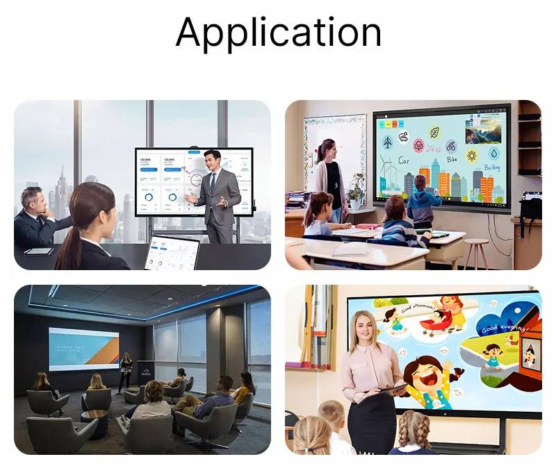 55 65 75 Inch LCD Digital White Board Interactive Touch Panel Smart Whiteboard Interactive screen