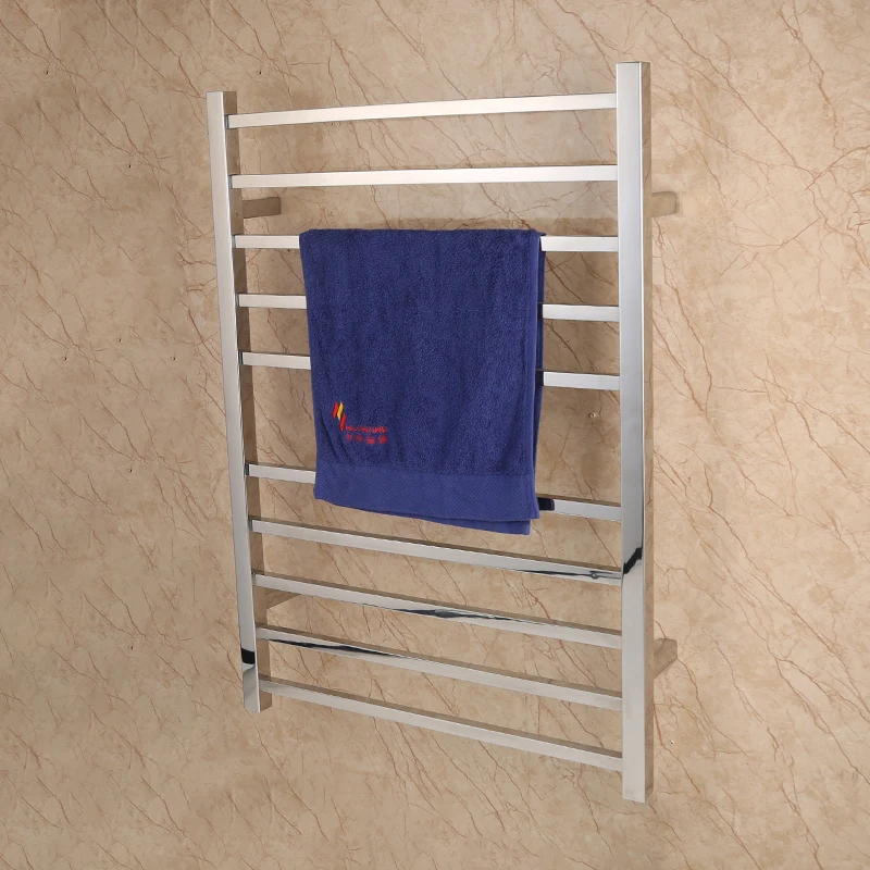 Towel Warmer 8 Bar Matt Black Bath Towel Heater Mirror Polish Stainless Steel Towel Dryer