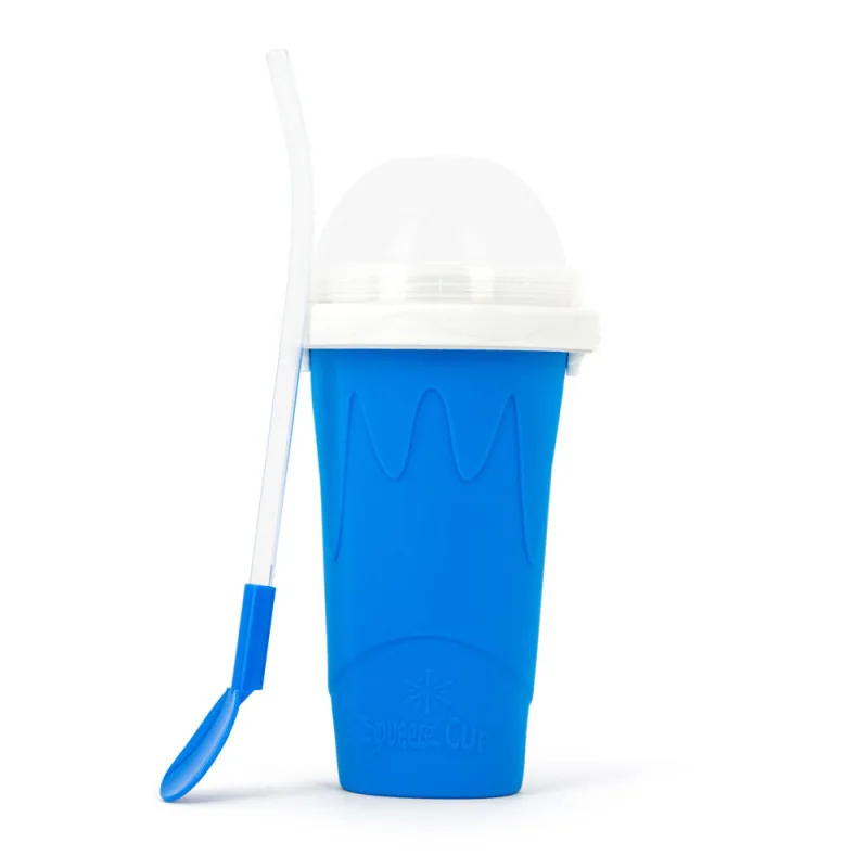 Newly Silicone Slushy  Maker Ice Cream Tool Silicone Frozen Smoothie Cup