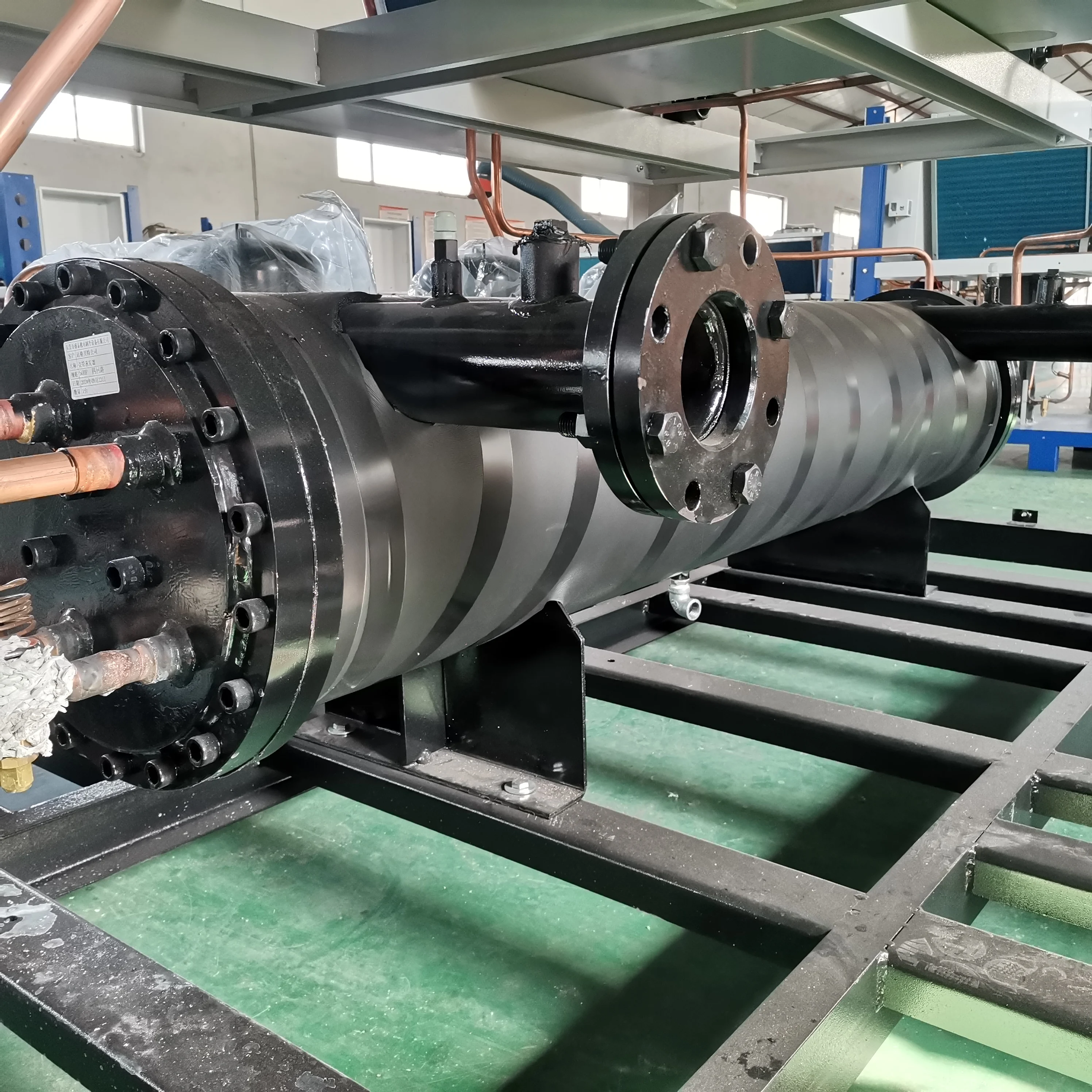 90Ton 120Ton 150Ton 170Ton винтовой охладитель оборудование для производства молока промышленный с водяным охлаждением