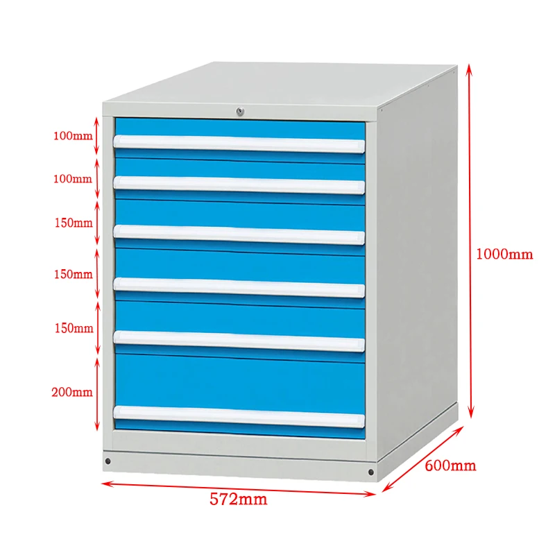E100581-6A  Popular promotional   factory customized  6  drawer  metal garage steel tool storage cabinet  for  garage