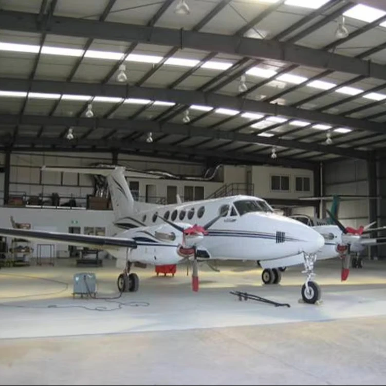 Modern Prefab Building Construction Material Prefabricated Steel Structure Hangar Low Cost Steel Warehouse  for Aircraft Storage