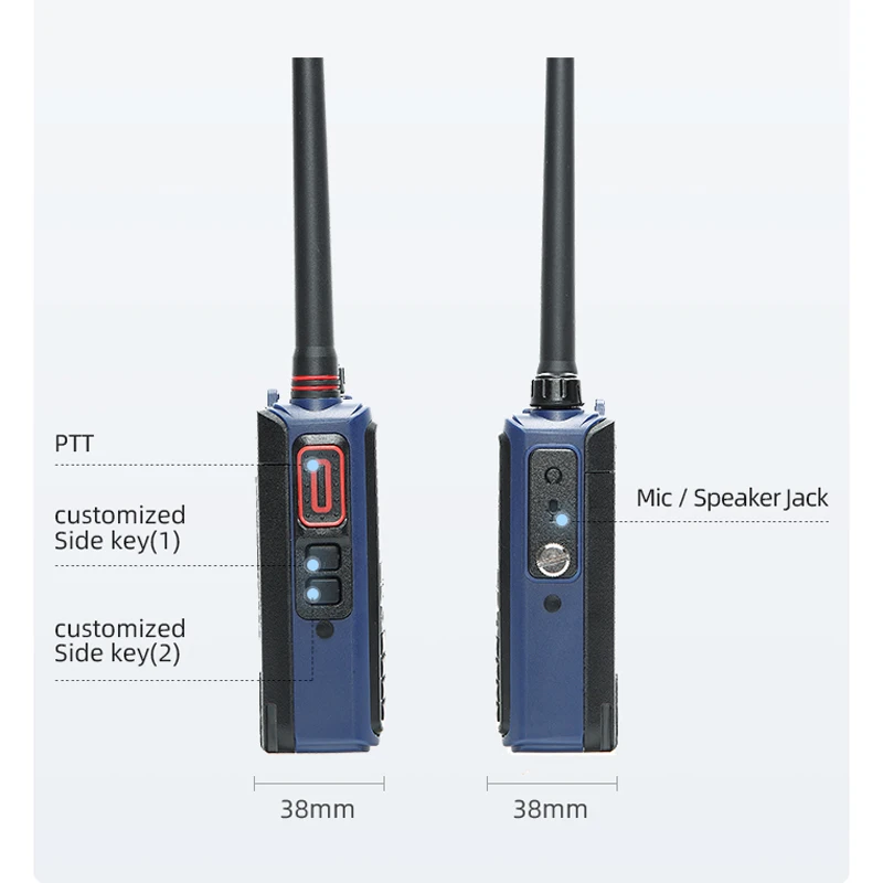 Air band radio IP67 Waterproof UHF VHF Dual Band Two Way Radio YANTON T-360UV