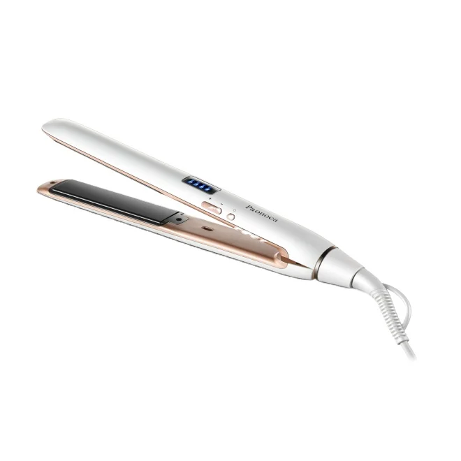 Custom logo auto shut off flat iron hair straightener 450F fast PTC heating LCD display hair straightener