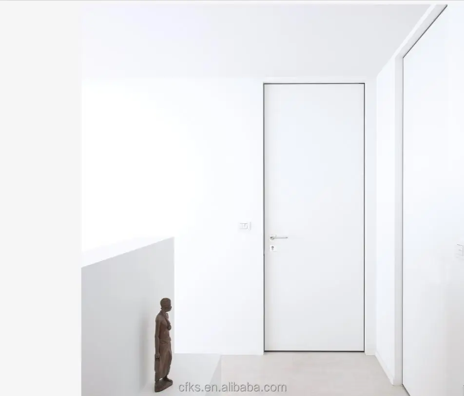 Customized Modern deign Sliding Ghost door  Hidden Track Goast Door Invisible Sliding Door System For Houses